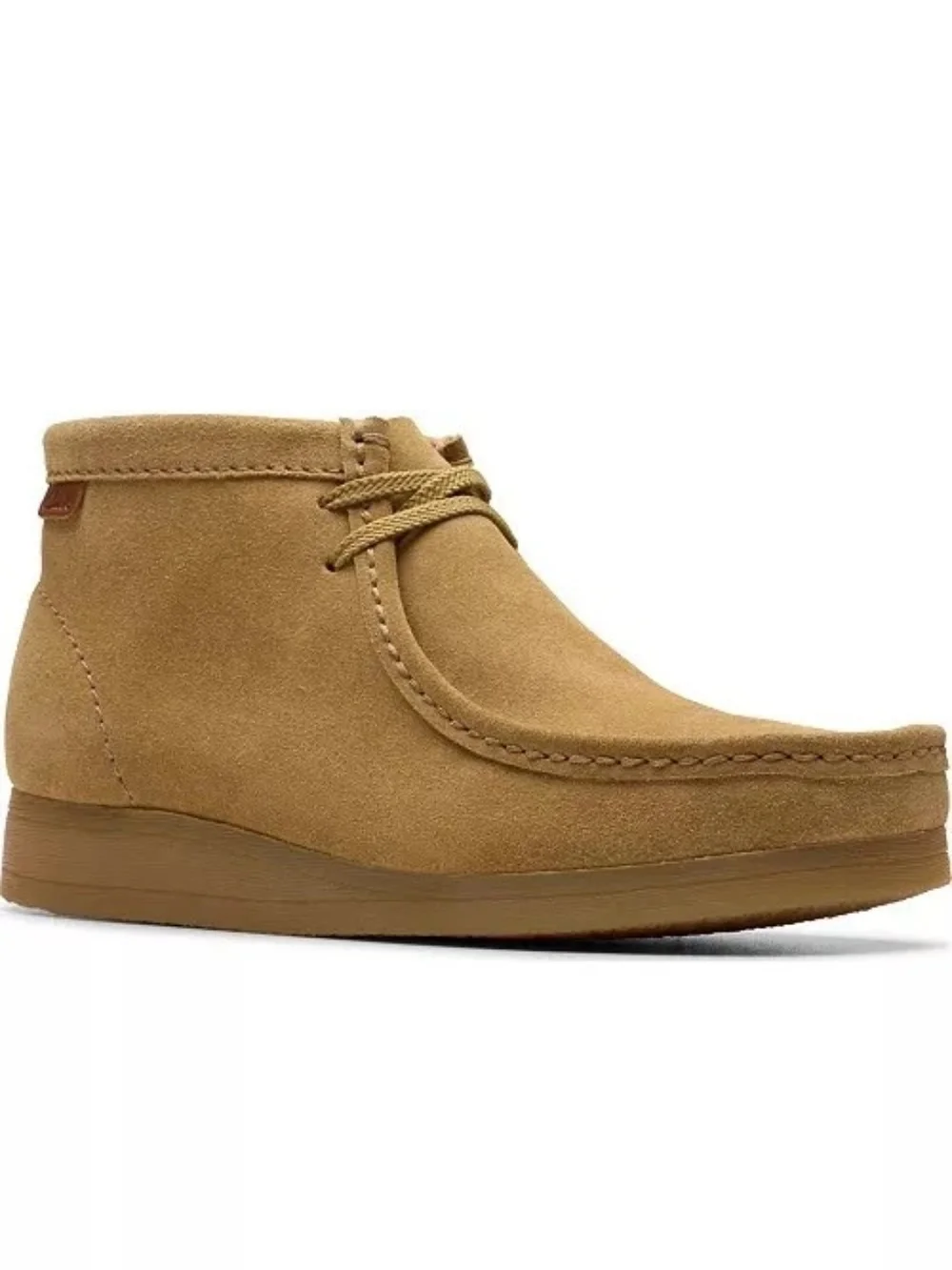 Clarks Men's Collection Wallaston Suede Boots Size 11.5 Dark Sand Suede NWOT
